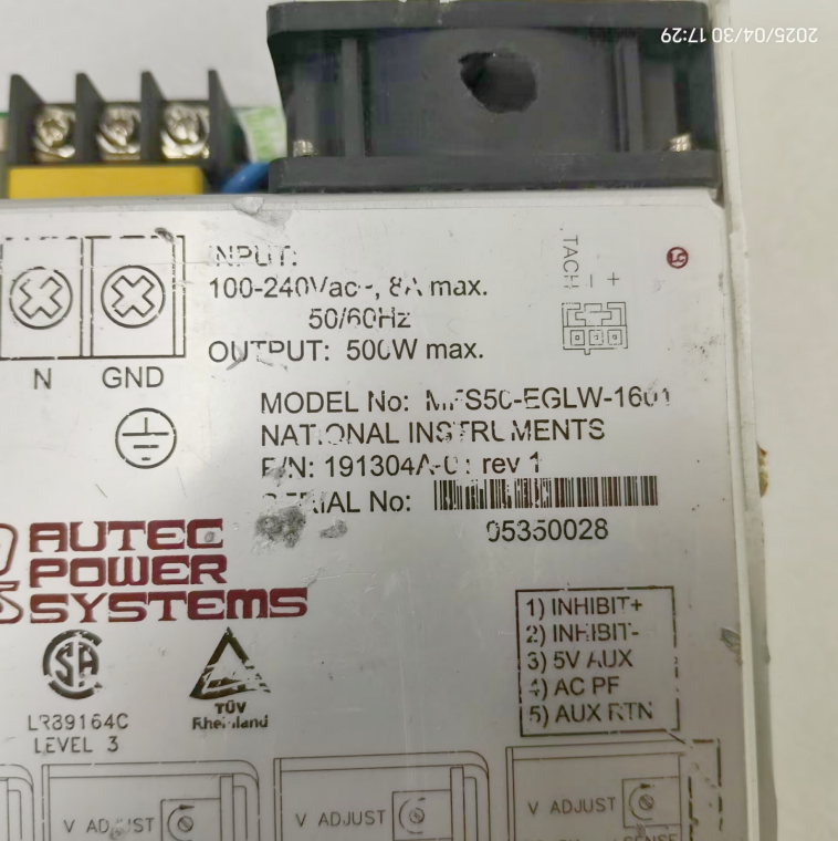 1PC USED MFS50-EGLW-1601 191304A-01 rev 1 AUTEC POWER SYSTEMS Power Module Tested working #lyd001&j1688