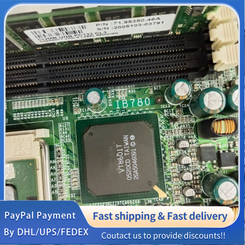 1 PCS USED IB780 with cpu and ram IBASE full - size embedded CPU card