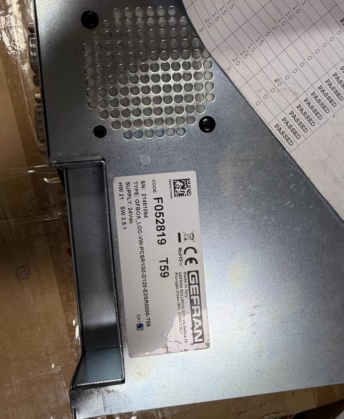 1PC NEW F052819 T59 F052819 T59 GFBOX_LOC-VW-PCSR1G0-D128-E2SR0000-T59 No Package GEFRAN Automation Component #lyd001&j1688