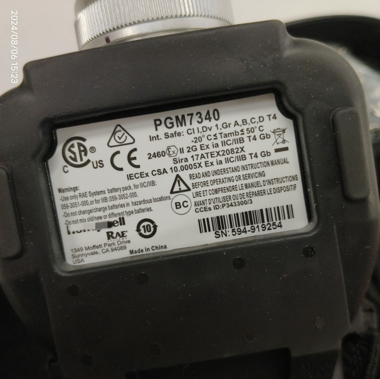 1PC USED ppbRAE 3000 PGM-7340 PGM7340 Honeywell Portable VOC Gas Detector Tested working#lyd001&j1688