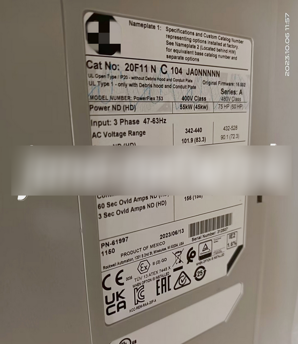 1PC NEW 20F11NC104JA0NNNNN Allen-Bradley PowerFlex AC Drive #lyd001&j1688