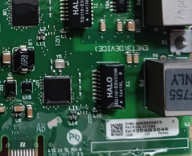 1PC used working PN-131304 an alternative identifier for the Allen‑Bradley 20‑750‑ENETR dual‑port EtherNet/IP adapter module, designed for PowerFlex 753/755 drives #QYM001 J1688