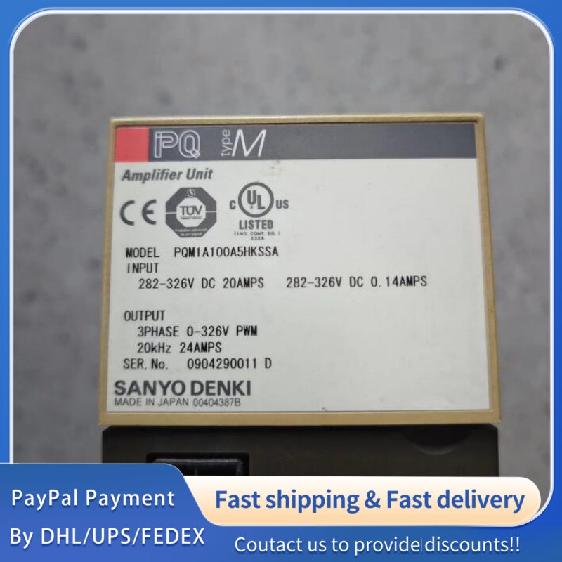1PCS used Sanyo PQM1A100A5HKSSA Servo Drive #LYQ007
