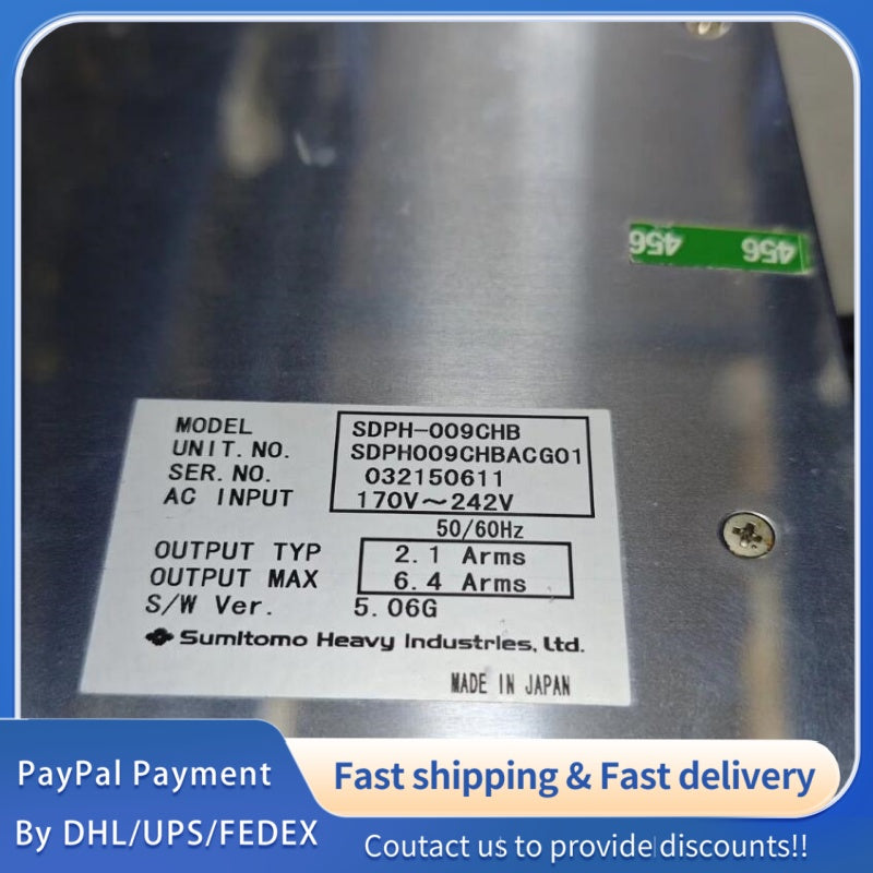 1 PCS USED Sumitomo Driver SDPH-009CHB / SDPH009CHBACG01 #LYQ007