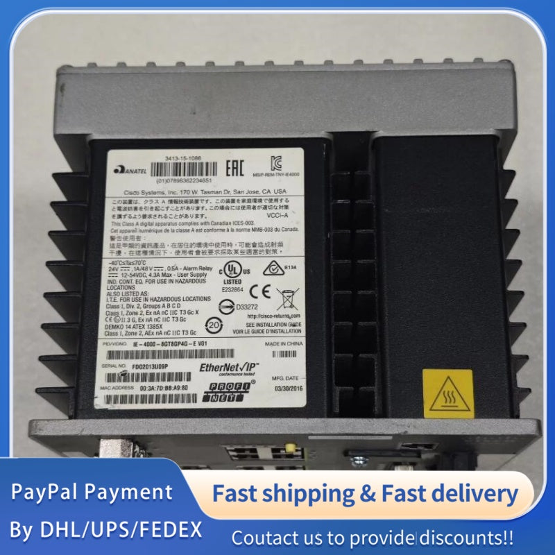 1 PCS used CISCO IE-4000-8GT8GP4G-E V01 Switch Module #LYQ007