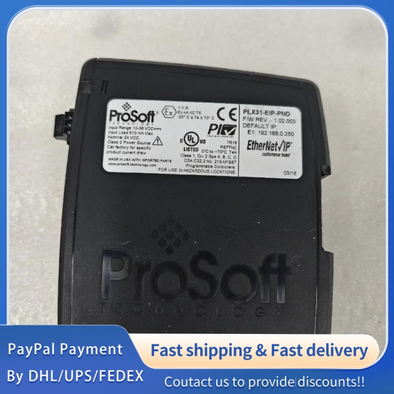 1 PCS used ProSoft Network Module PLX31-EIP-PND #LYQ007