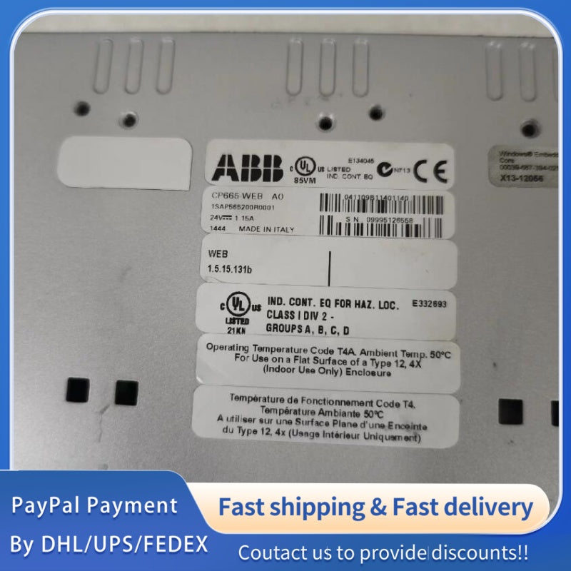 1 PCS USED ABB Touchscreen CP665-WEB A0 #LYQ007