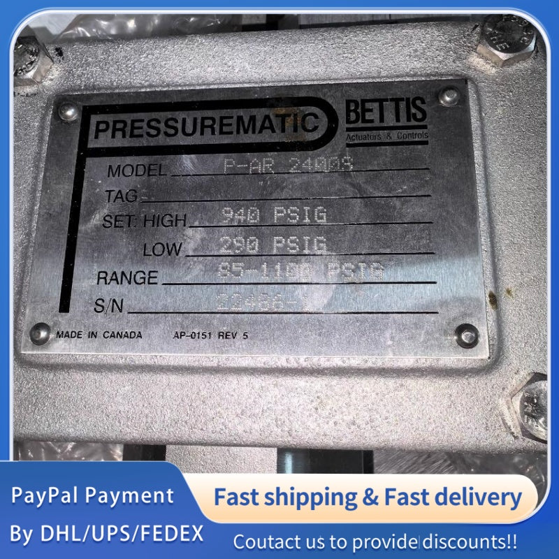 1 PCS USED BETTIS PRESSUREMATIC Pressure Switch P-AR 2400S#LYQ007