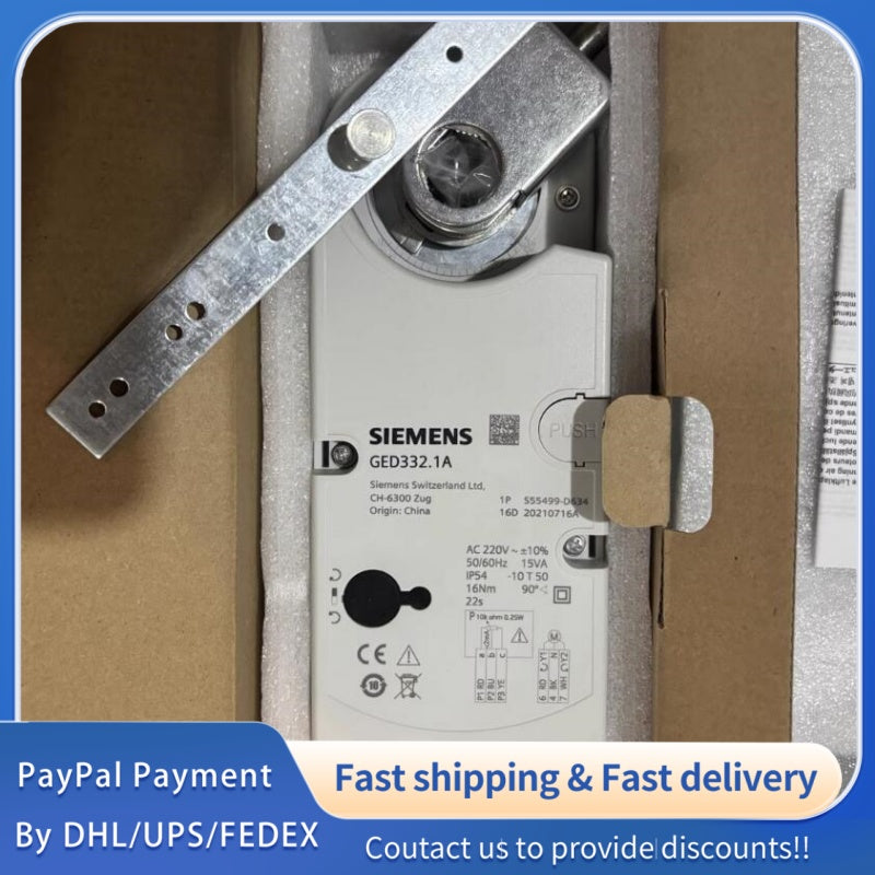 1 PCS new Siemens Fast Electric Damper Actuator GED332.1A /16NM #LYQ007