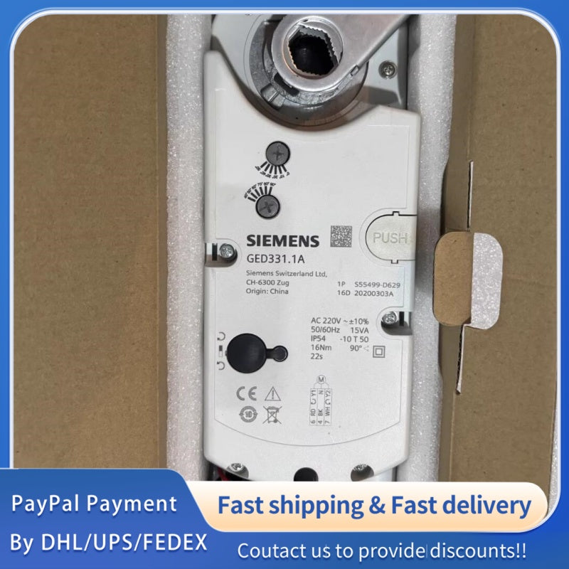 1 PCS new Siemens Fast Electric Damper Actuator GED331.1A /16NM #LYQ007
