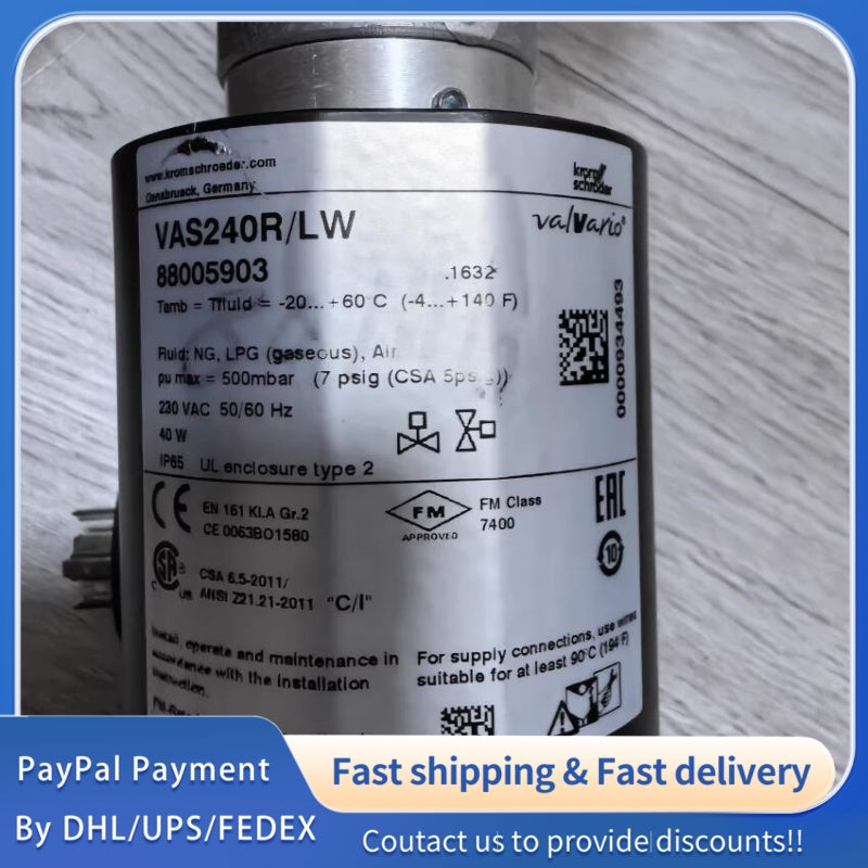 1 PCS used Krom/Vario VAS240R/LW Solenoid Valve #LYQ007
