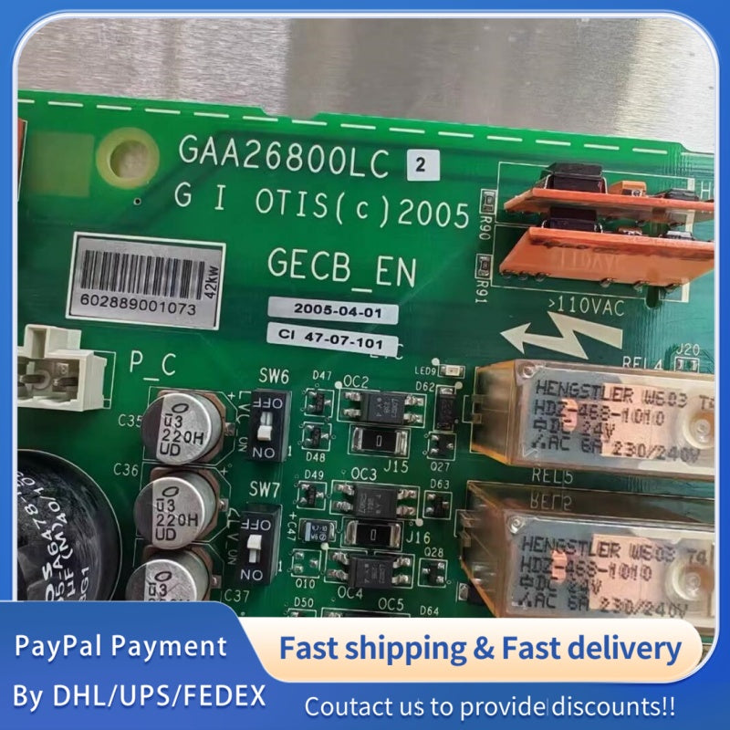 1 PCS used Otis Elevator GECB Mainboard GAA26800LC1 #LYQ007
