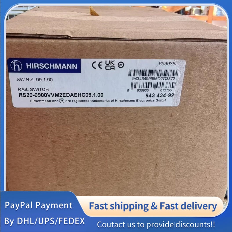 1 PCS new Hirschmann RS20-0900VVM2EDHEHH09.1.00 Rail Switch #LYQ007