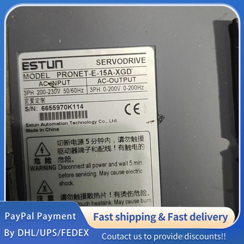 1 PCS used Estun PRONET-15AMG Driver #LYQ007