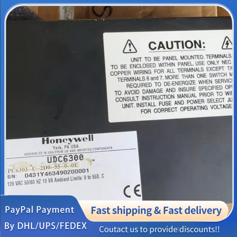 1 PCS used Honeywell UDC6300 PC6303-U-2D0-55-0-0E Process Controller#LYQ007