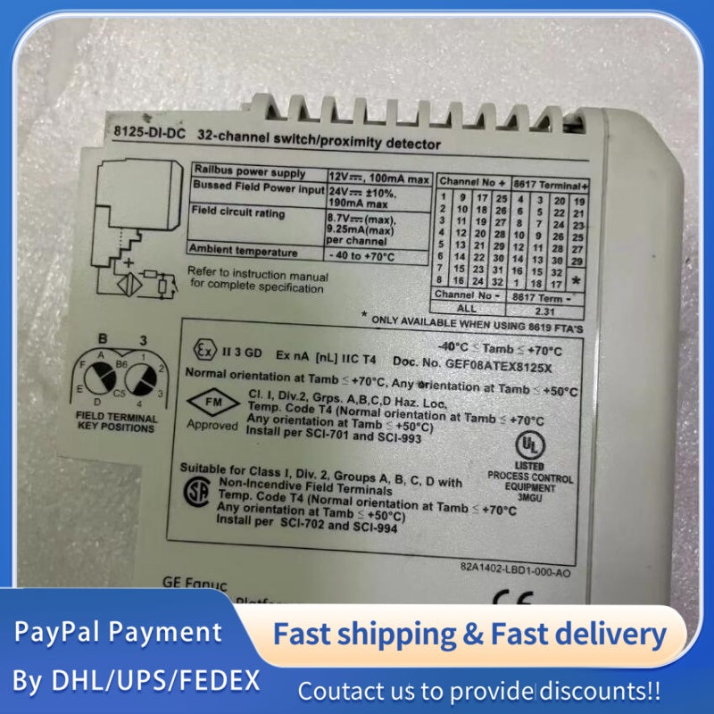 1 PCS used GE PAC8000 8125-DI-DC Digital Input Module #LYQ007