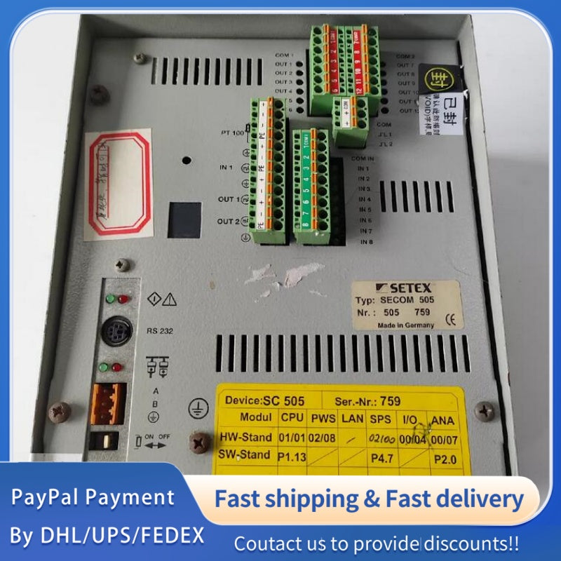 1 PCS USED SETEX SECOM 505 Dyeing Machine Computer #LYQ007