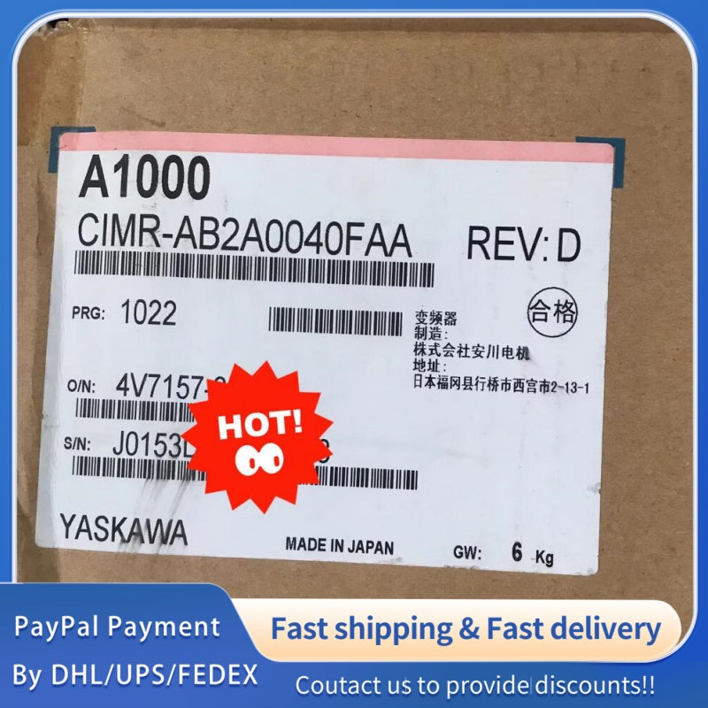 1 PCS new Yaskawa Inverter CIMR-AB2A0040FAA A1000 Series #LYQ007