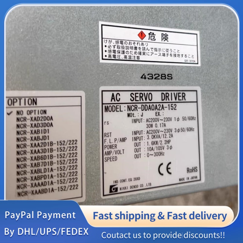 1 PCS used NIKKI DENSO VC II Series Servo Drive NCR-DDA0A2A-152 #LYQ007