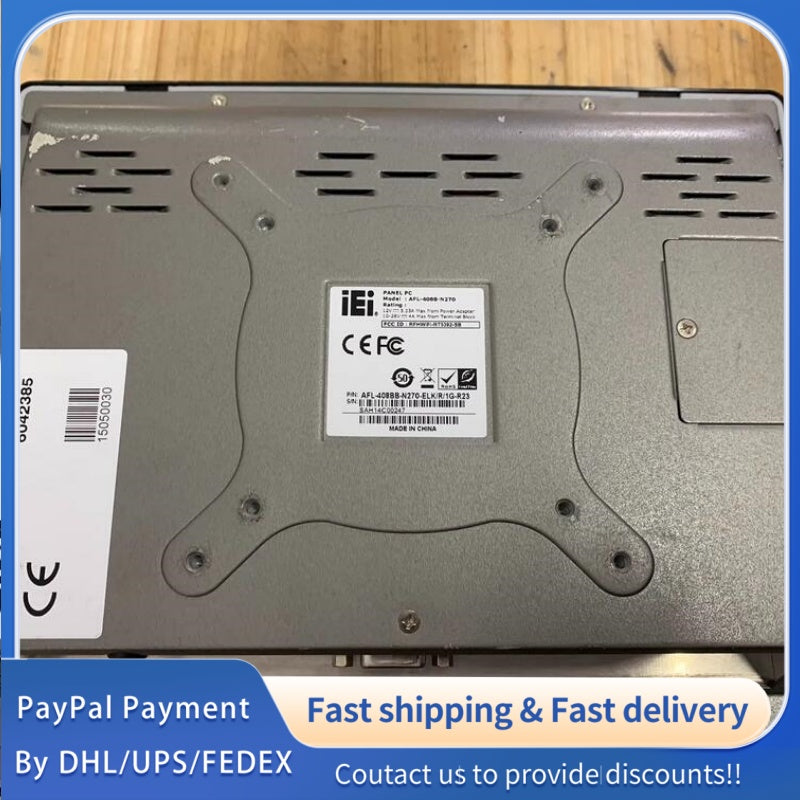 1 PCS used IEI AFL-408B-N270 Panel PC #LYQ007