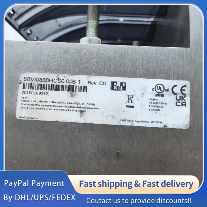 1 PCS used B&R 8BVI0880HCS0.008-1 Inverter Module #LYQ007