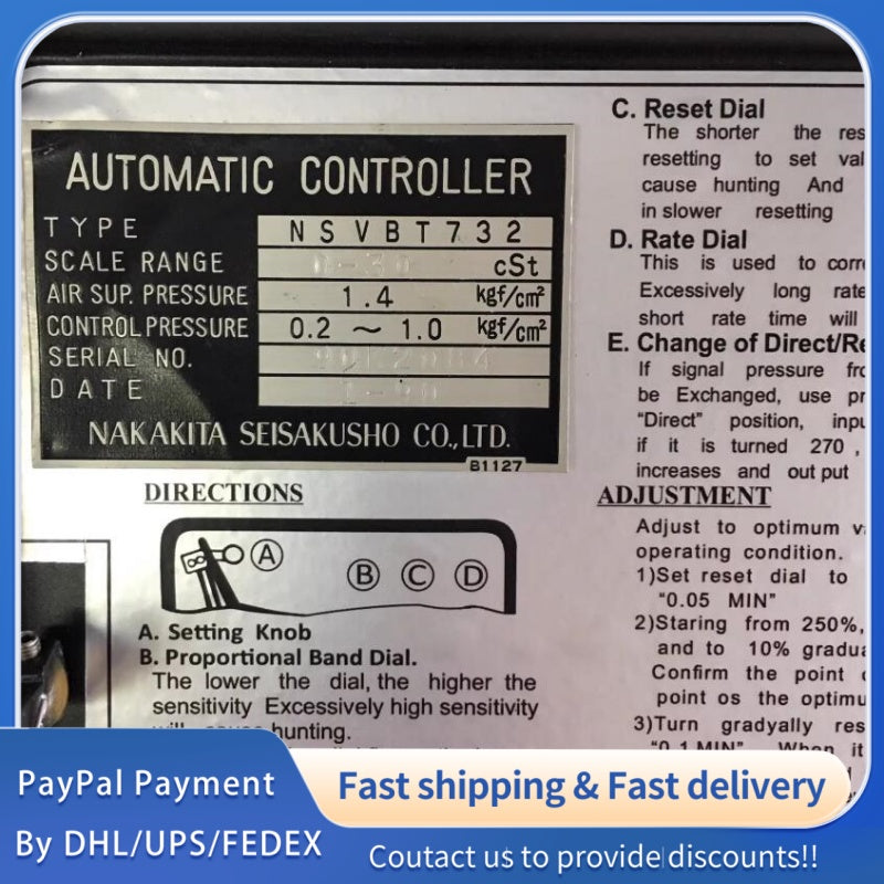 1 PCS used NAKAKITA NSVBT732 0-3 PID Viscosity Controller #LYQ007