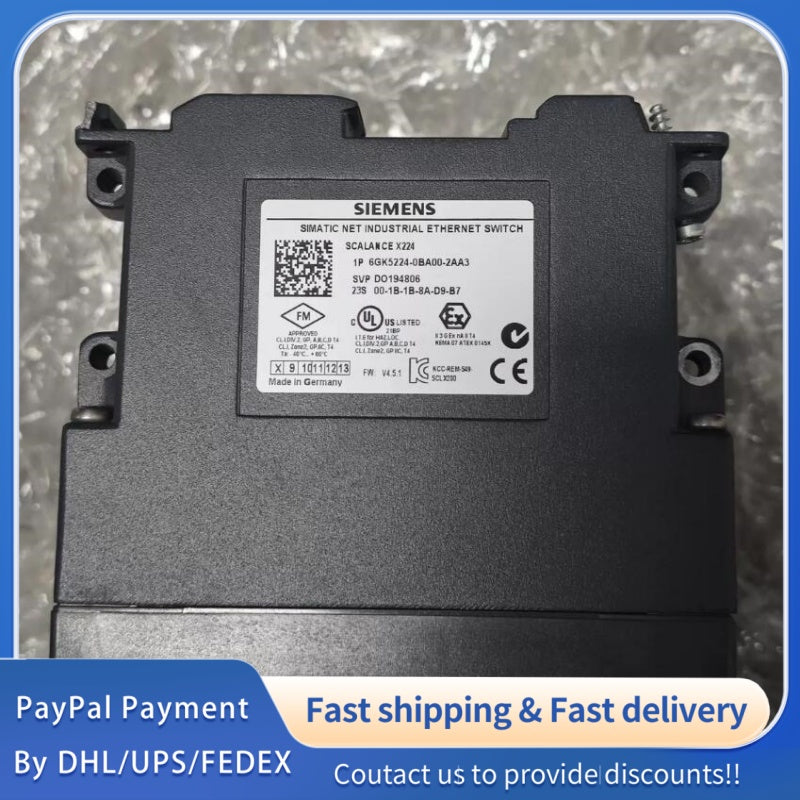 1 PCS used Siemens SCALANCE X224 Managed Industrial Ethernet Switch #LYQ007