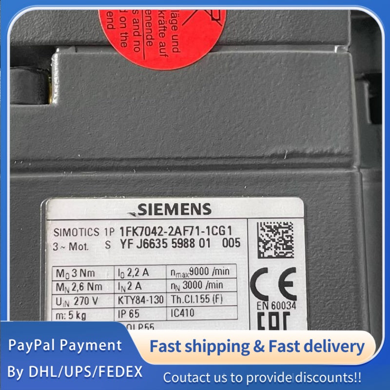 1 PCS new Siemens 1FK7042-2AF71-1CG1 AC Servo Motor #LYQ007
