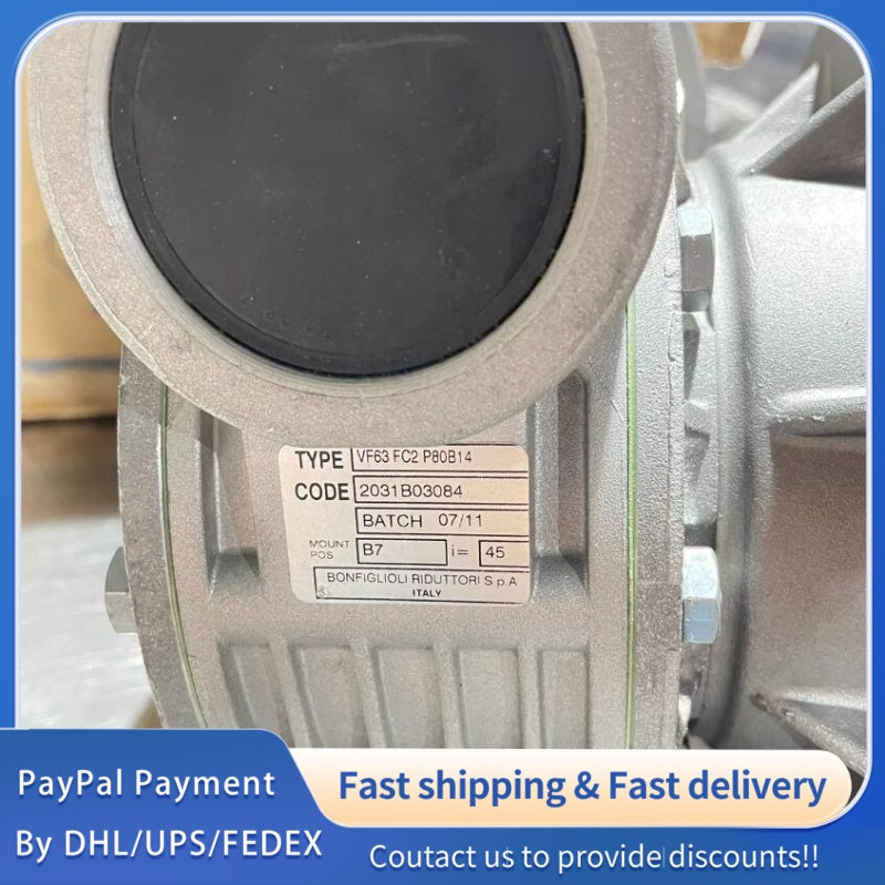 1 PCS new Bonfiglioli VF63FC2P80B14 Worm Gear Reducer #LYQ007