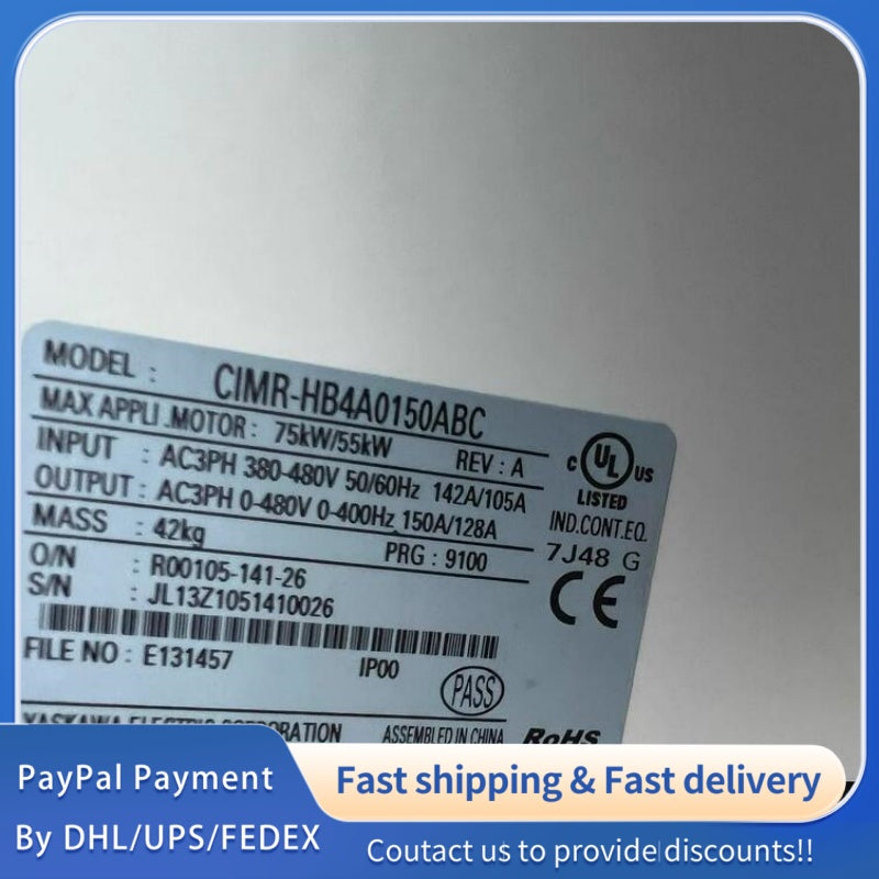 1PC for used Yaskawa CIMR-HB4A0150ABC (H1000 Series)#LYQ007