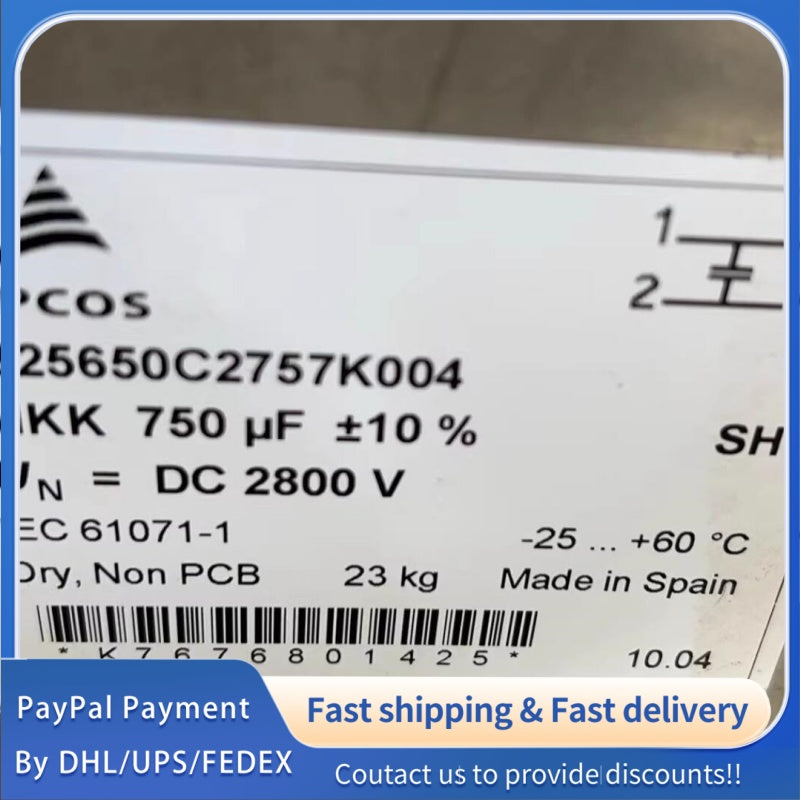 1 PCS USED EPCOS (TDK) Capacitor B25650C2757K004 #LYQ007