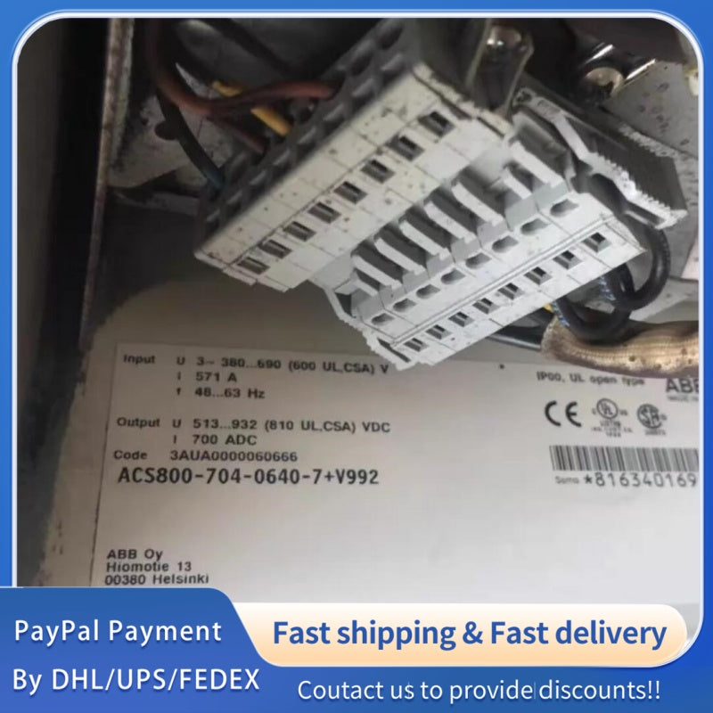 1 PCS USED ABB ACS800-704-0640-7+V992 inverter #LYQ007