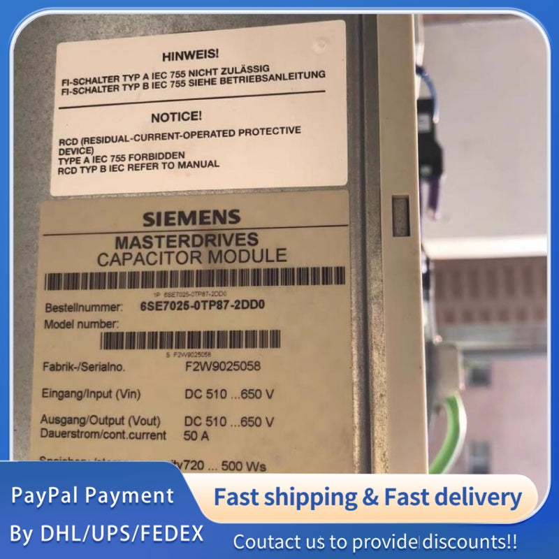 1 PCS used Siemens 6SE7025-0TP87-2DD0 #LYQ007