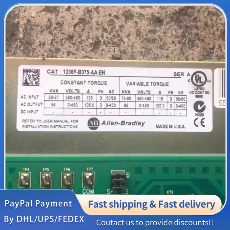 1 PCS used Allen‑Bradley 1336F‑B075‑AA‑EN Drive Main Board #LYQ007