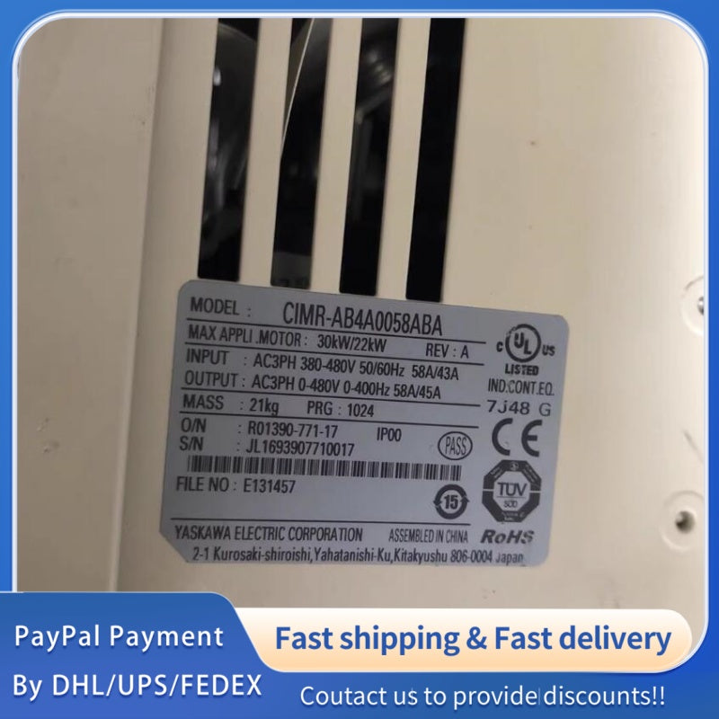 1 PCS used YASKAWA CIMR-AB4A0058ABA (A1000 Series) #LYQ007