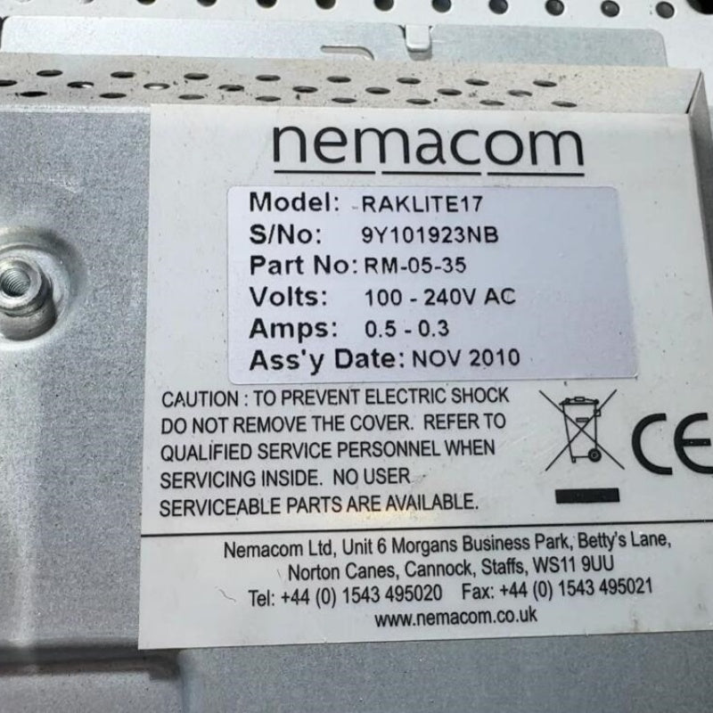 1 PCS USED NEMACOM RAKLITE17 (PM-05-fc) Industrial Touchscreen Panel #LYQ007