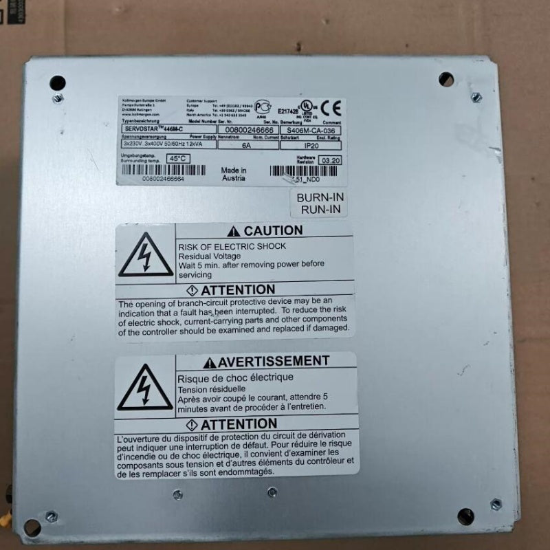 1 PCS USED Kollmorgen SERVOSTAR 446M-C / S406M-CA #LYQ007