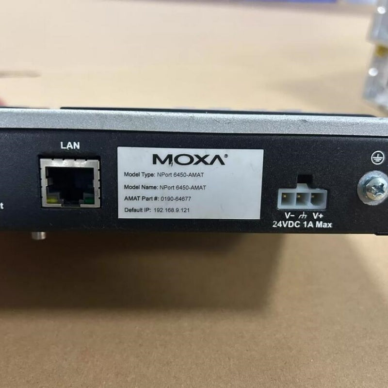 1 PCS used AMAT 0190-64677 MOXA NPort 6450-AMAT Serial Device Server #LYQ007