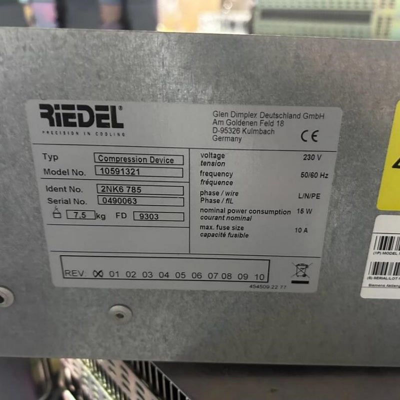 1 PCS used RIEDEL 10591321 Compressor Module #LYQ007