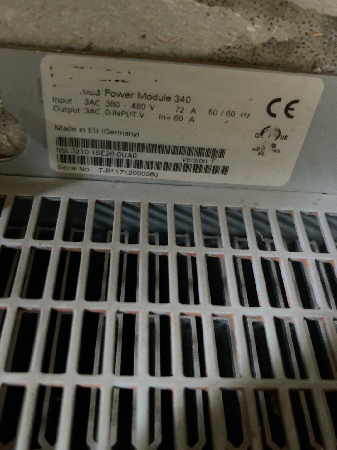 1PC for used 6SL3210-1SE26-0UA0 #OYF033