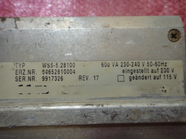 1PC for used WS5-5.28100 #OYF033