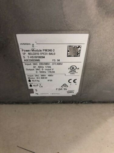1PC for used 6SL3 210-1PE31-8AL0 #OYF033