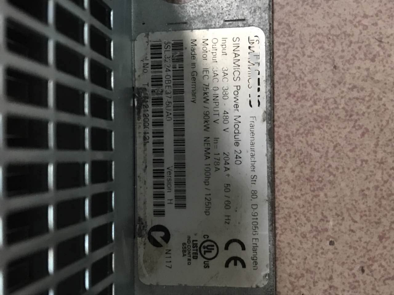 1PC for used 6SL3224-0BE37-5UA0 #OYF033