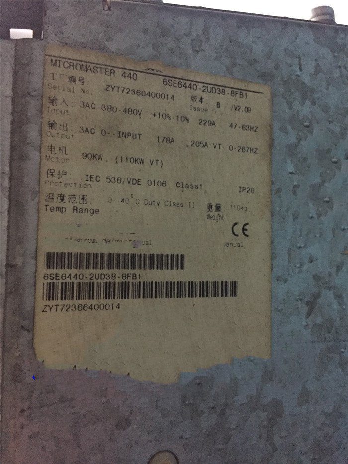 1PC for used 6SE6440-2UD38-8FB1 #OYF033
