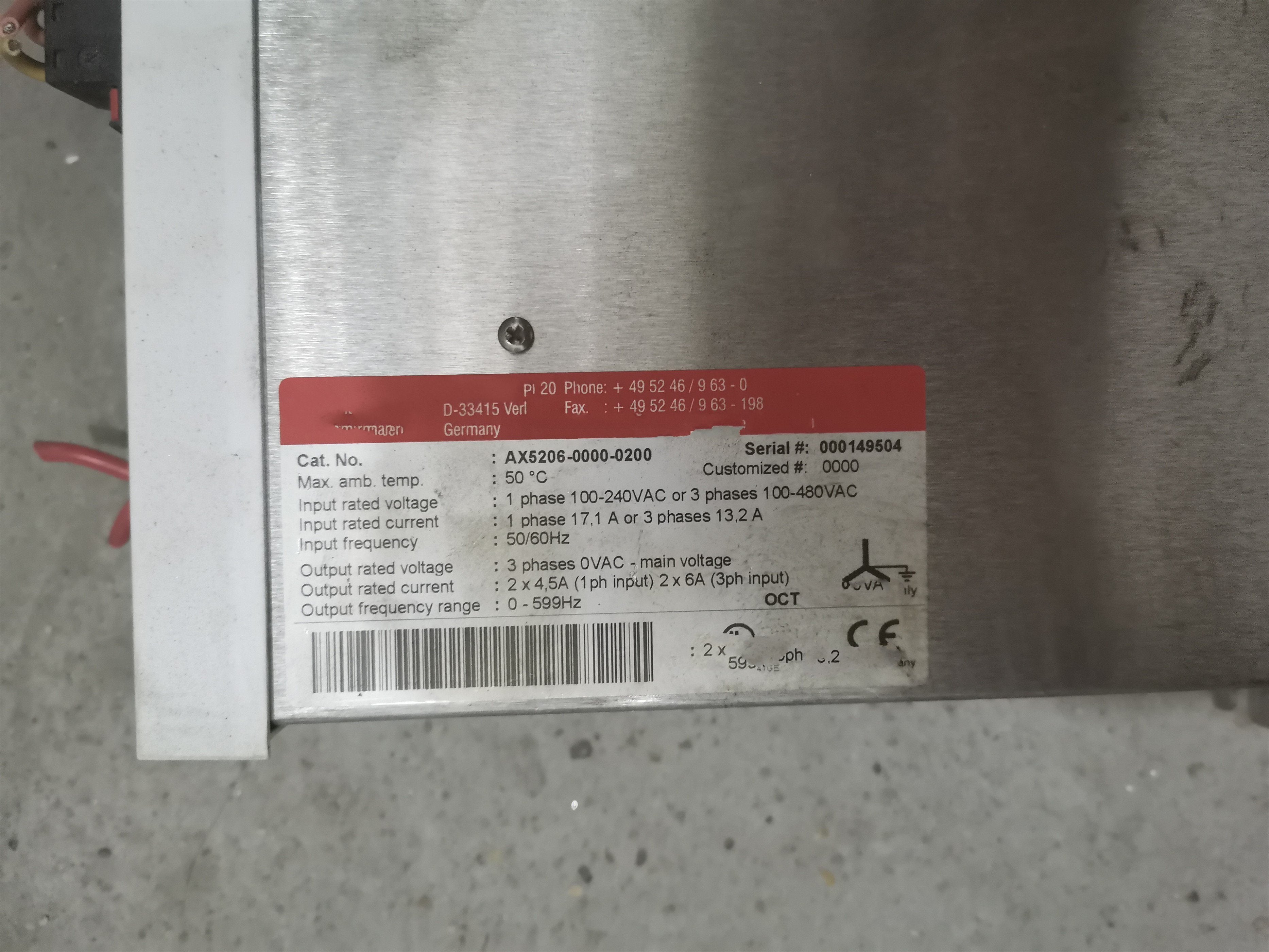 1PC for used AX5206-0000-0200 #OYF033