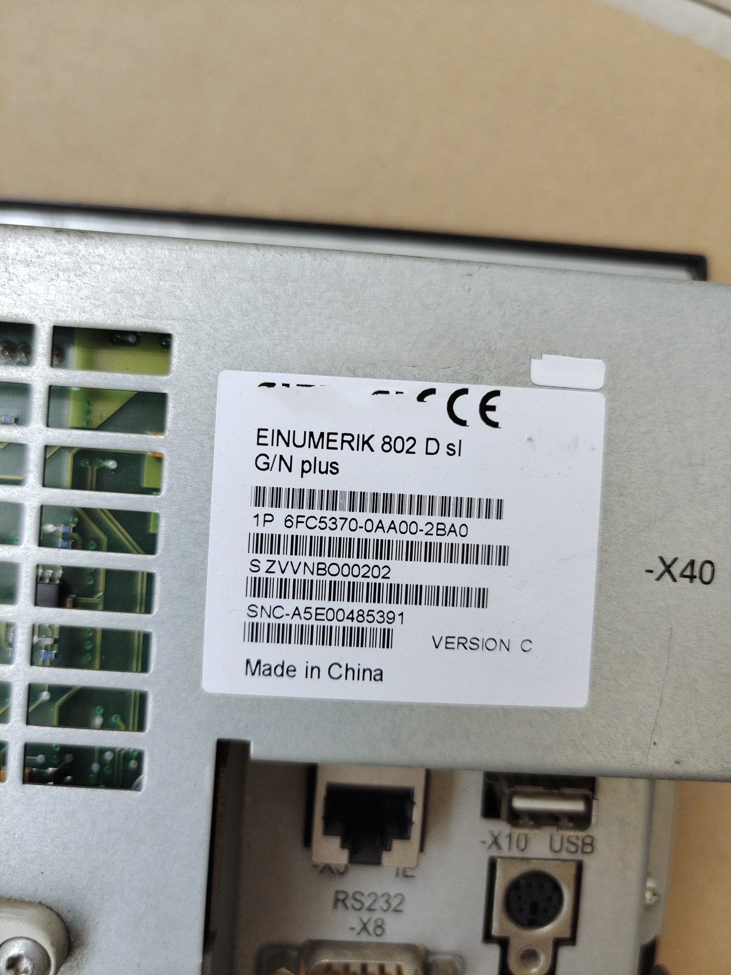 1PC for used 6FC5370-0AA00-2BA0 #OYF033