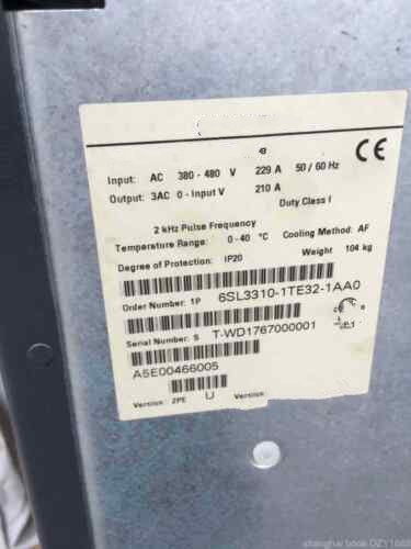 1PC for used 6SL3310-1TE32-1AA0 #OYF033