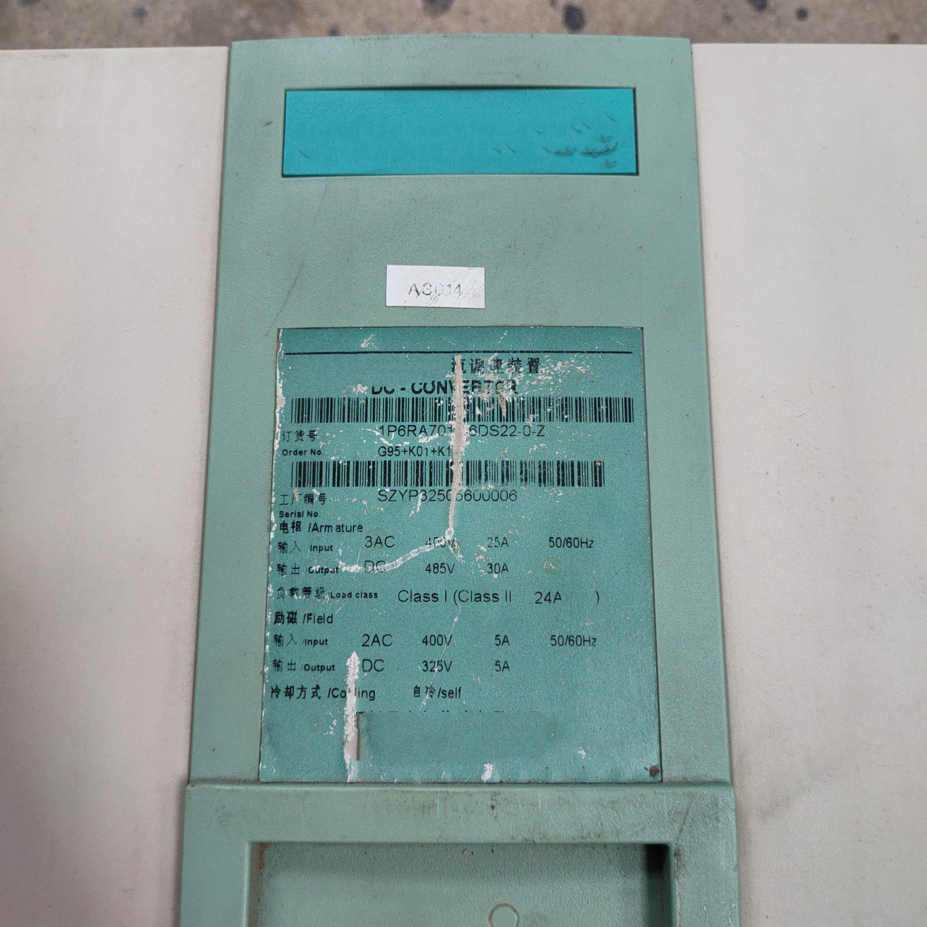 1PC for used 6RA7010-6DS22-0-Z #OYF033