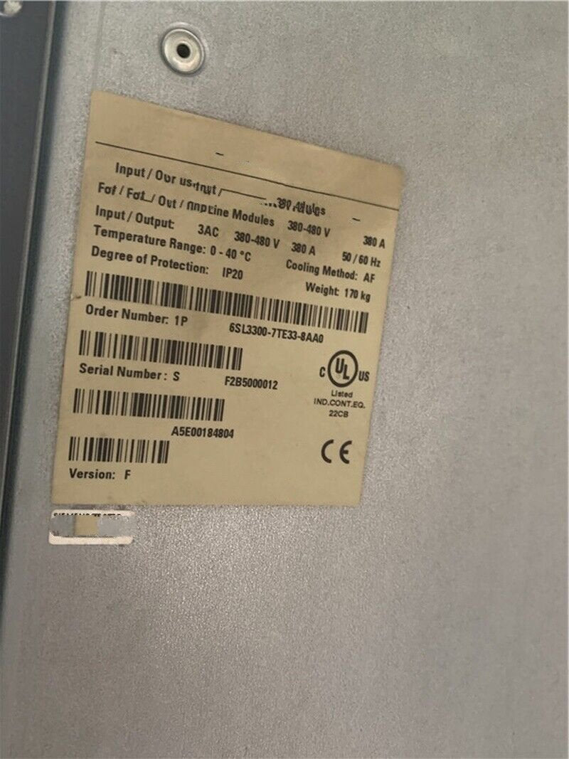 1PC for used 6SL3300-7TE33-8AA0 #OYF033