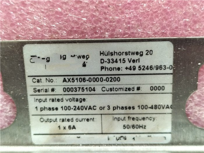 1PC for used AX5106-0000-0200 #OYF033